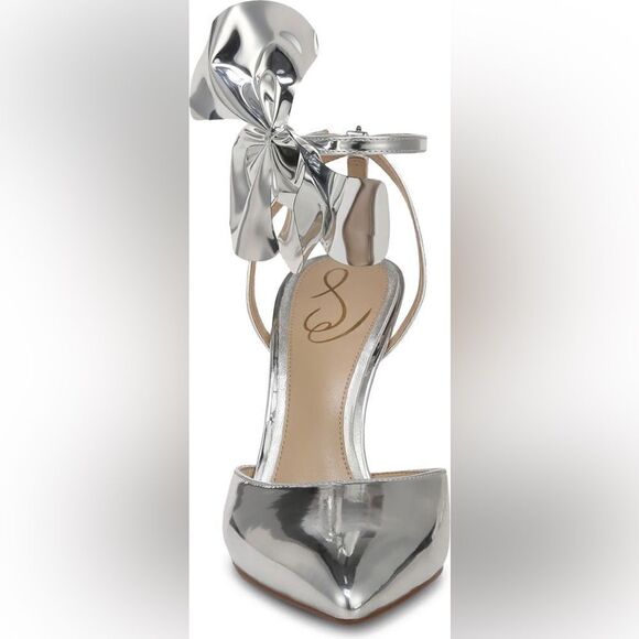 Sam Edleman Halie Pointed Toe Pump Soft Silver 9 NWT IN BOX - Picture 7 of 14